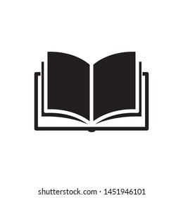 book icon vector simple design