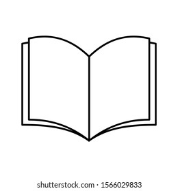 book icon vector simple design