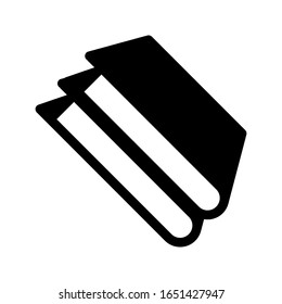 Vektorillustration des Buchsymbols durch einfaches Design.Vektorillustration. auf weißem Hintergrund