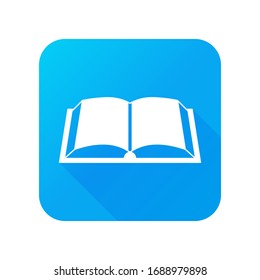 Book icon vector simple design