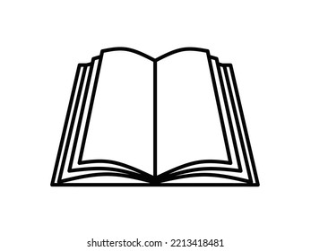 book icon vector with simple design