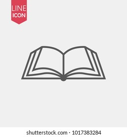 Book icon vector, solid illustration, pictogram isolated on white. Book logo