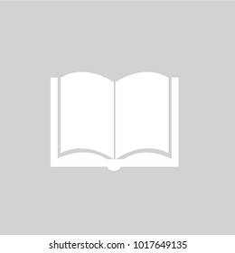 Book icon vector, solid illustration, pictogram isolated on white