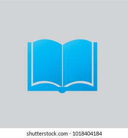 Book icon vector, solid illustration, pictogram isolated on white