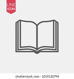Book icon vector, solid illustration, pictogram isolated on white. Book logo