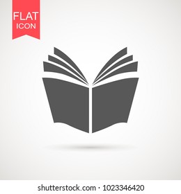 Book icon vector, solid illustration, pictogram isolated on white. Book logo