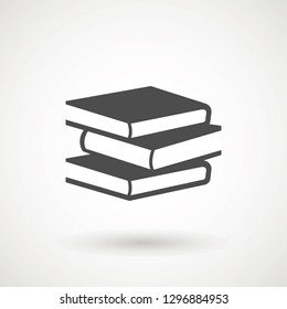 Book icon vector, solid illustration, pictogram isolated on white. High quality pictograms of read. Modern style icons collection. Diary, library, pages, textbook, etc.