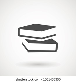 Book icon vector, solid illustration, pictogram isolated on white. High quality pictograms of read. Modern style icons collection. Diary, library, pages, textbook, etc.