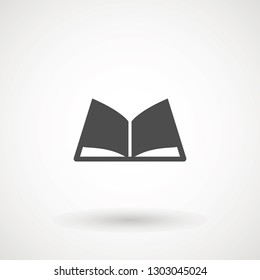 Book icon vector, solid illustration, pictogram isolated on white. High quality pictograms of read. Modern style icons collection. Diary, library, pages, textbook, etc.