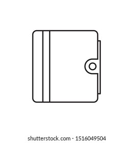 Book icon vector, solid illustration, pictogram isolated on white