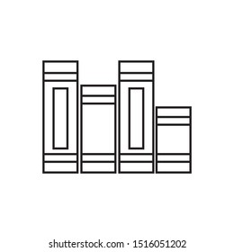 Book icon vector, solid illustration, pictogram isolated on white