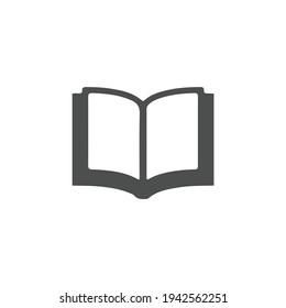 Book icon vector, solid illustration, pictogram isolated on white