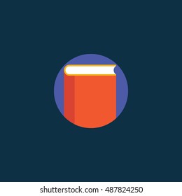 Book icon vector, solid illustration