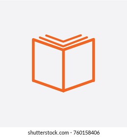 Book icon vector, solid illustration, pictogram isolated on white