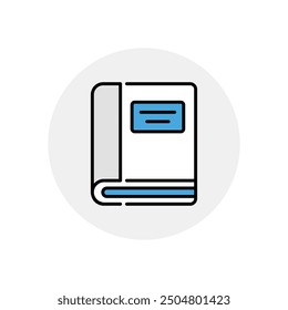Book icon vector stock illustration