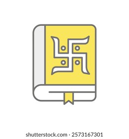 Book icon vector stock illustration