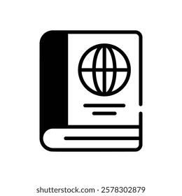 Book icon vector stock illustration