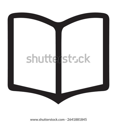 Book icon in vector style, symbolizing reading or education. Ideal for apps, websites, and learning tools. Fully editable, scalable Adobe Illustrator EPS file