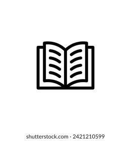 Book icon vector. Book symbol icon