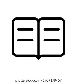 Ilustración de diseño de símbolo de Vector de icono de libro