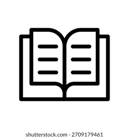 Ilustración de diseño de símbolo de Vector de icono de libro