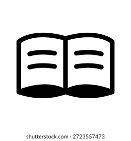 Ilustración de diseño de símbolo de Vector de icono de libro