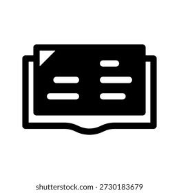 Ilustración de diseño de símbolo de Vector de icono de libro