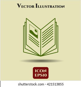 Buch-Symbol Vektorsymbol flaeps jpg app Web-Concept-Website