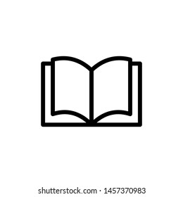 Book icon vector symbol illustration