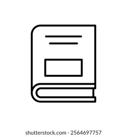 book icon vector symbol isolated