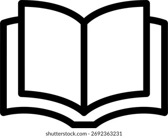 book icon vector. symbol, sign