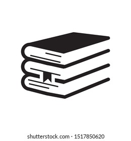 book icon vector symbol template