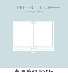  book icon. Vector symbols of reading and learning. 