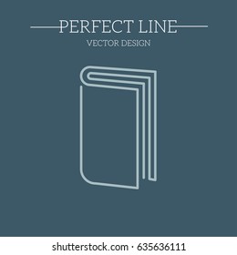  book icon. Vector symbols of reading and learning. 