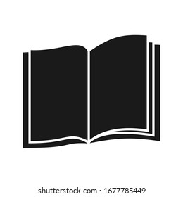 Book icon vector template color editable. Book sign isolated on blank background