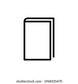 Book icon vector. Textbook sign