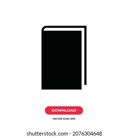 Book icon vector. Textbook sign