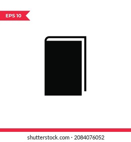 Vector de icono del libro. Signo de libro de texto