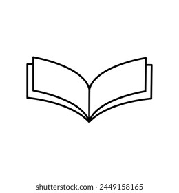 book icon vector in trendy