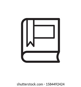 book icon vector trendy design