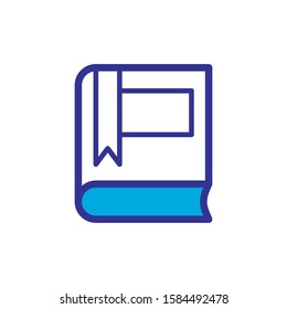 book icon vector trendy design