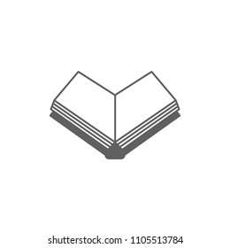 Book icon vector in trendy flat style isolated on white background