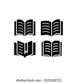 book icon vector trendy flat design