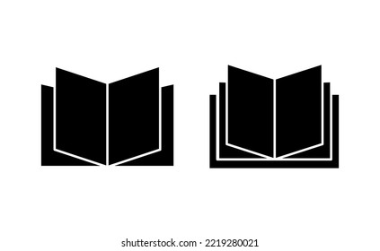 Book icon vector for web and mobile app. open book sign and symbol. ebook icon