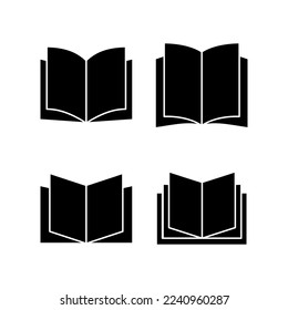 Book icon vector for web and mobile app. open book sign and symbol. ebook icon
