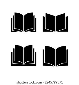 Book icon vector for web and mobile app. open book sign and symbol. ebook icon