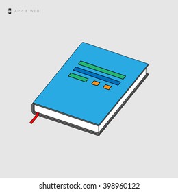 Book icon / vector icon for web and mobile applications