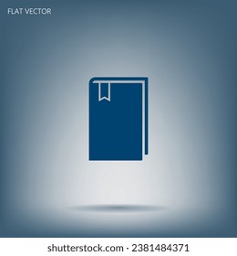 Book icon for web. illustration flat icon.
