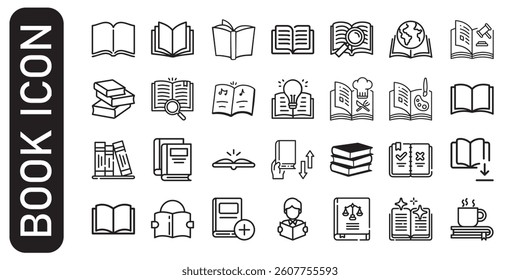 Book icon. Book icon for web and mobile app.
