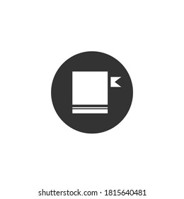 icono de libro para diseño plano de interfaz de usuario de sitio web